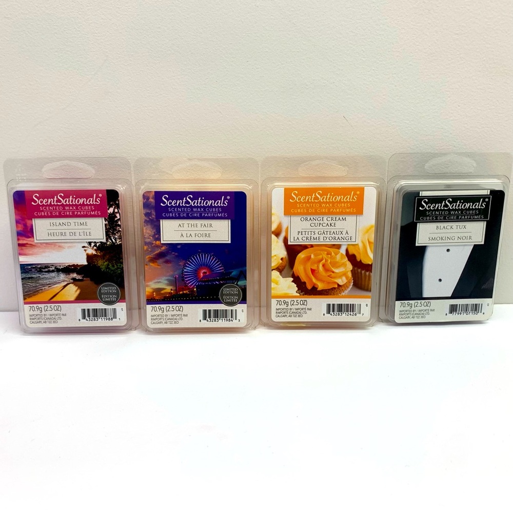 ScentSationals Scented Wax Cubes / Wax Melts - Lot of 4 - NEW